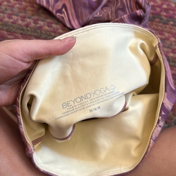 Beyond Yoga Purple Swirl Leggings - Picture 2 of 5